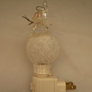 Snowman Bubble Light Night Light